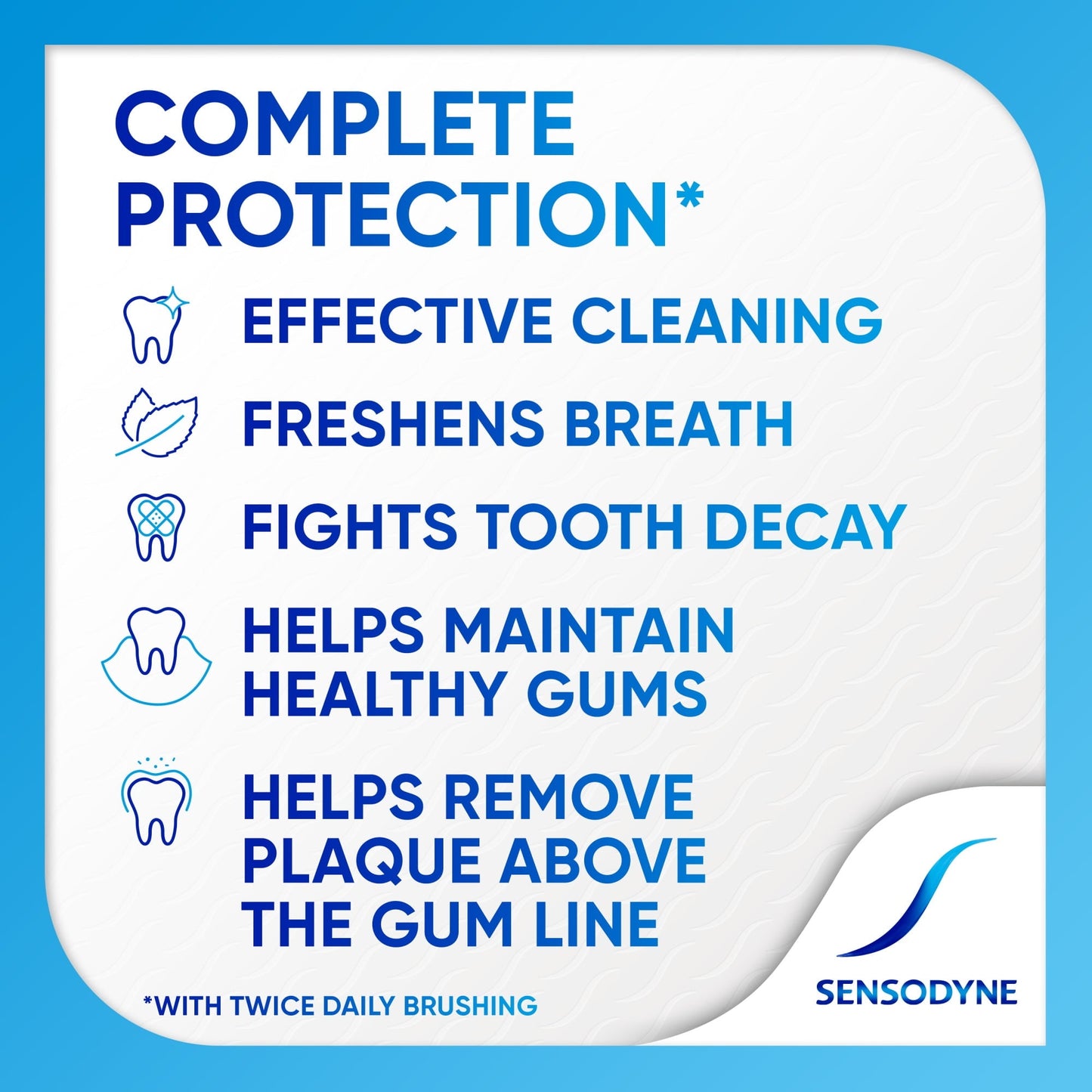 Sensodyne Complete Protection Sensitive Toothpaste, Extra Fresh, 3.4 Oz