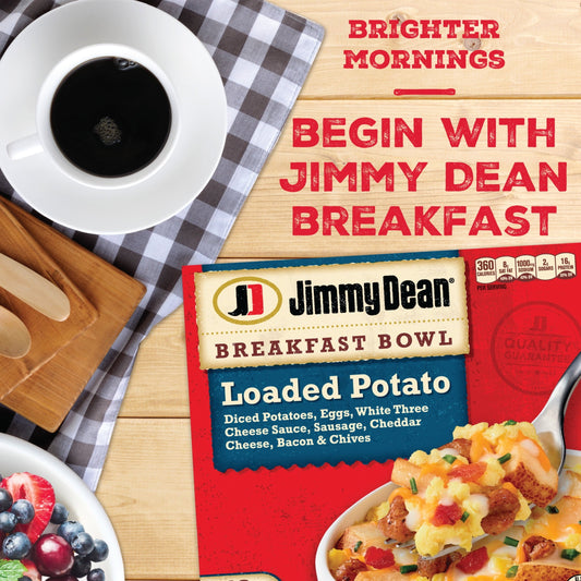 Jimmy Dean Sausage Cheese Loaded Potato Breakfast Bowl, 7 oz (Frozen)