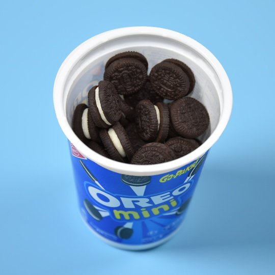 OREO Mini Chocolate Sandwich Cookies, Go-Paks, 3.5 oz Cup