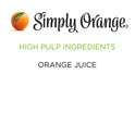 Simply Non GMO High Pulp Orange Juice, 89 fl oz Bottle