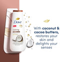 Dove Restoring Long Lasting Gentle Body Wash, Coconut and Cocoa Butter, 20 fl oz