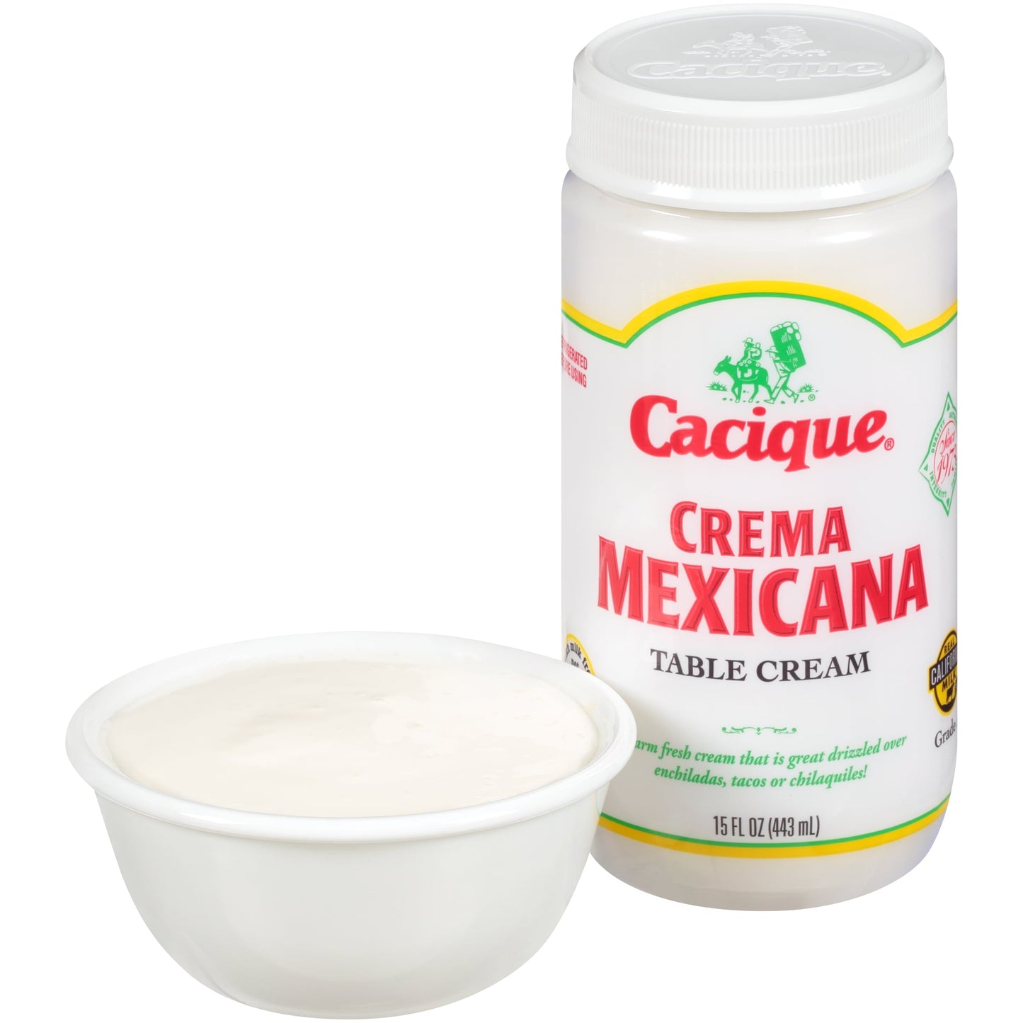 Cacique Crema Mexicana Table Cream, 15 oz (Refrigerated)