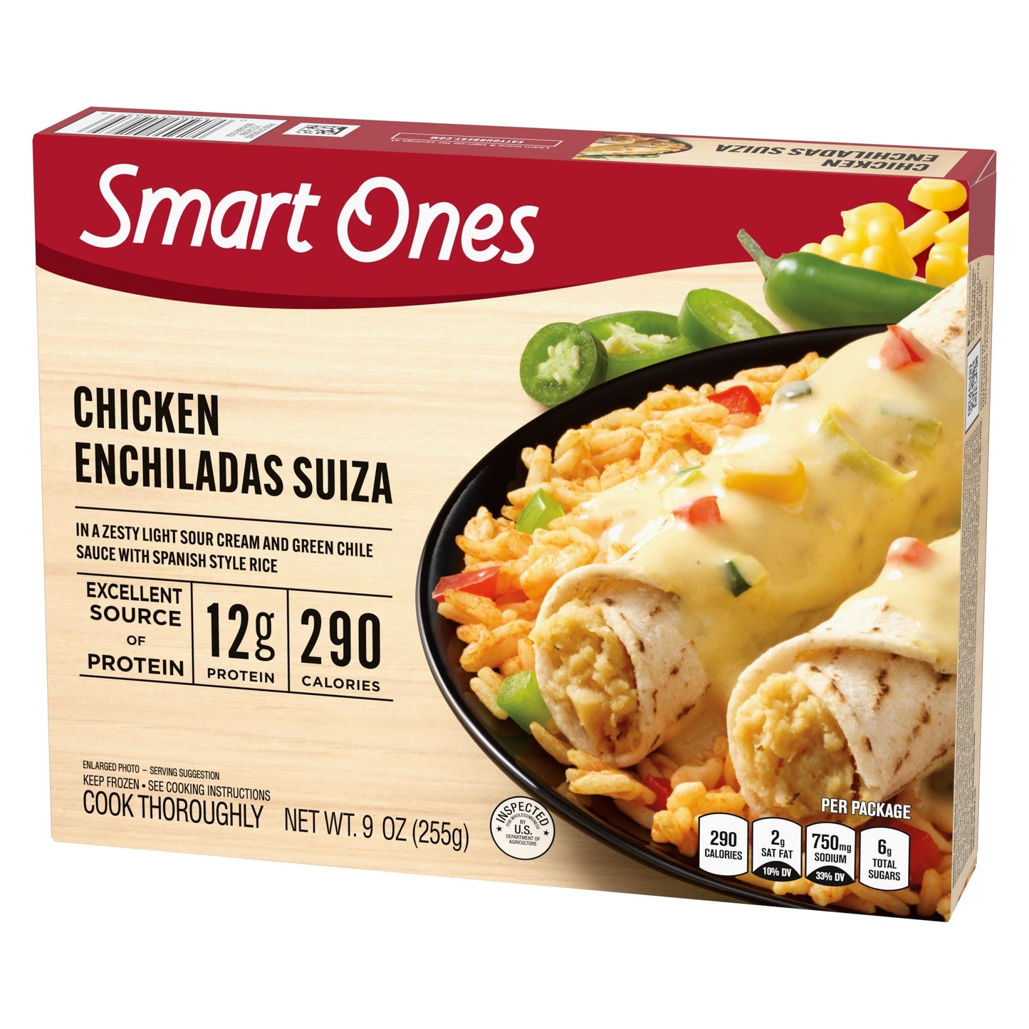 Smart Ones Chicken Enchiladas Suiza Frozen Meal, 9 Oz Box