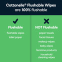 Cottonelle Gentle Plus Flushable Wipes, 8 Flip-Top Packs, 42 Wipes Per Pack (336 Total)