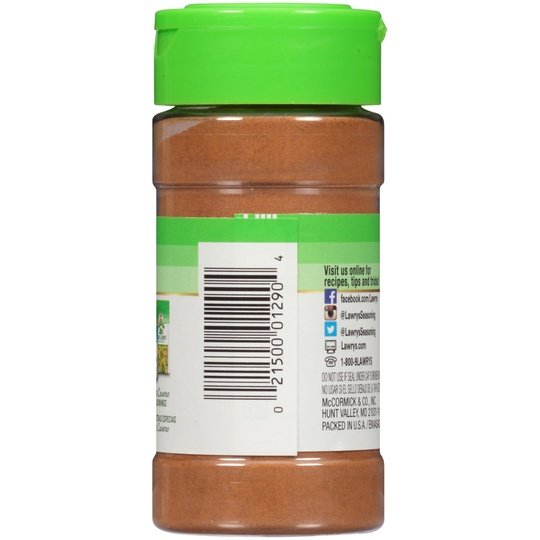 Lawry's Casero Ground Cinnamon, 2.12 oz Mixed Spices & Seasonings