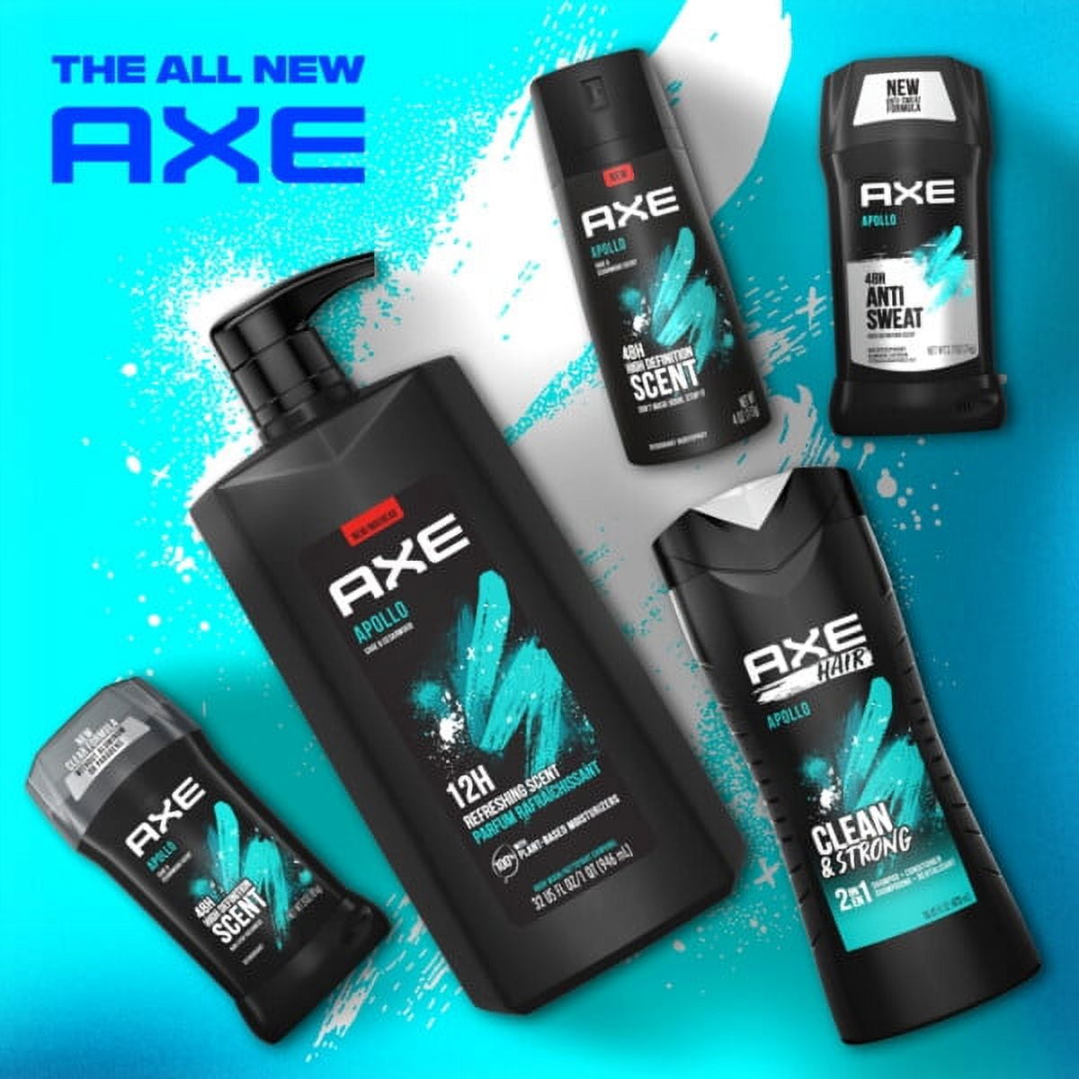 Axe Apollo Refreshing Daily Use Body Wash, Sage and Cedarwood, 32 fl oz