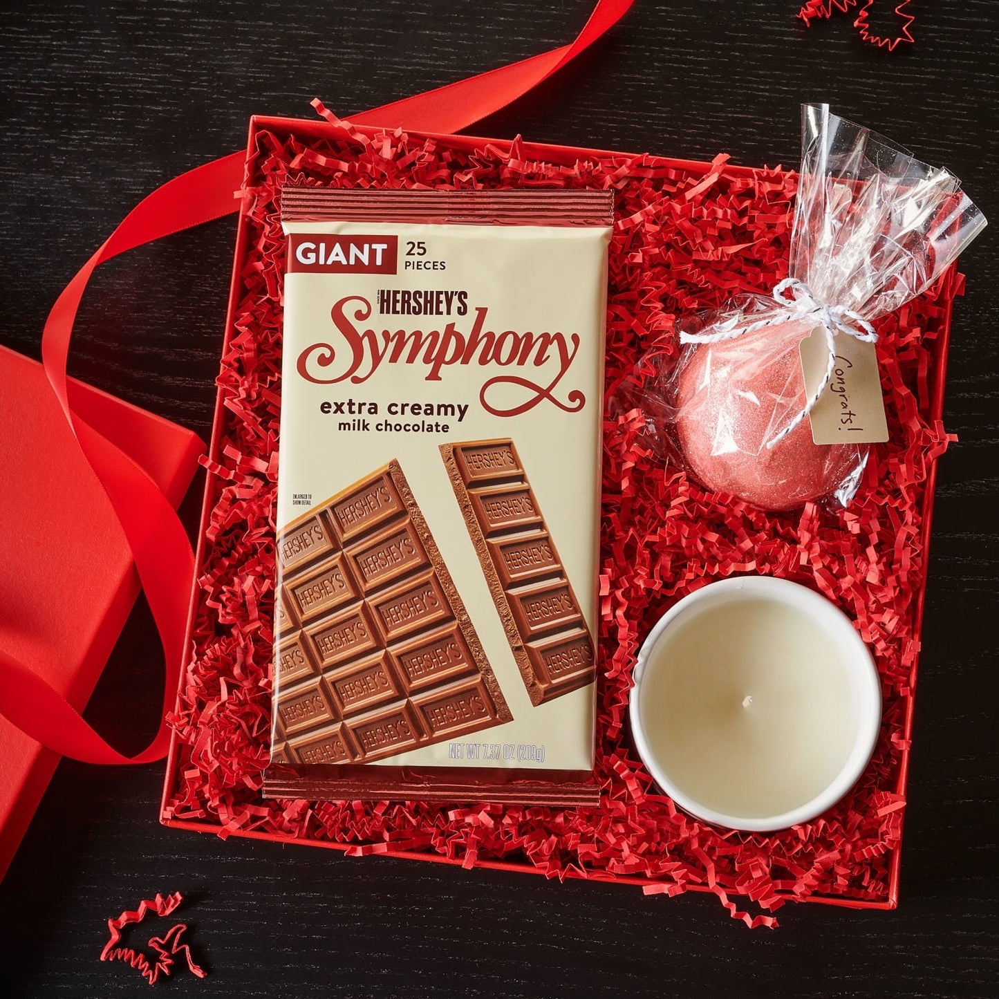 Hershey's Symphony Milk Chocolate Giant Candy, Bar 7.37 oz, 25 Pieces