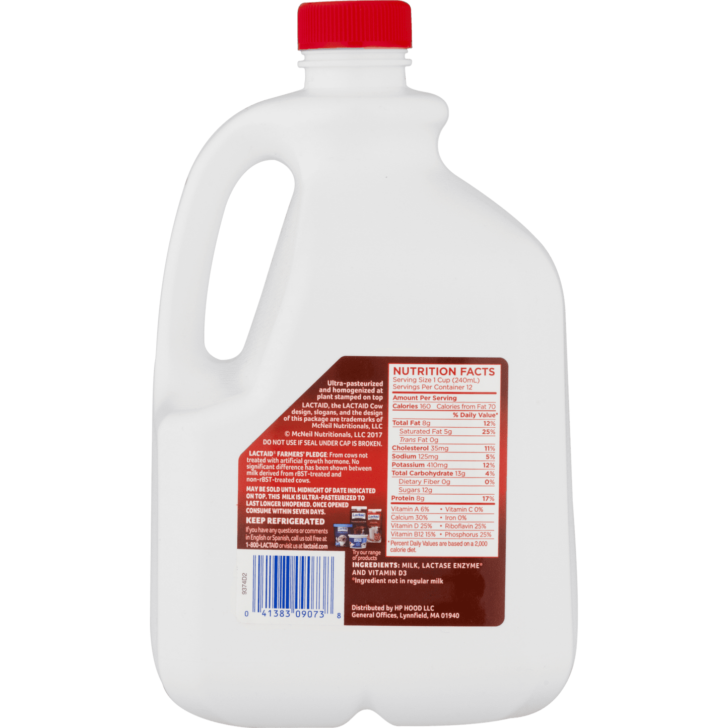 Lactaid Whole Milk, 96 oz