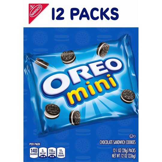 NABISCO OREO MINI LUNCHBOX COOKIES MUNCH PACKS 12 OZ