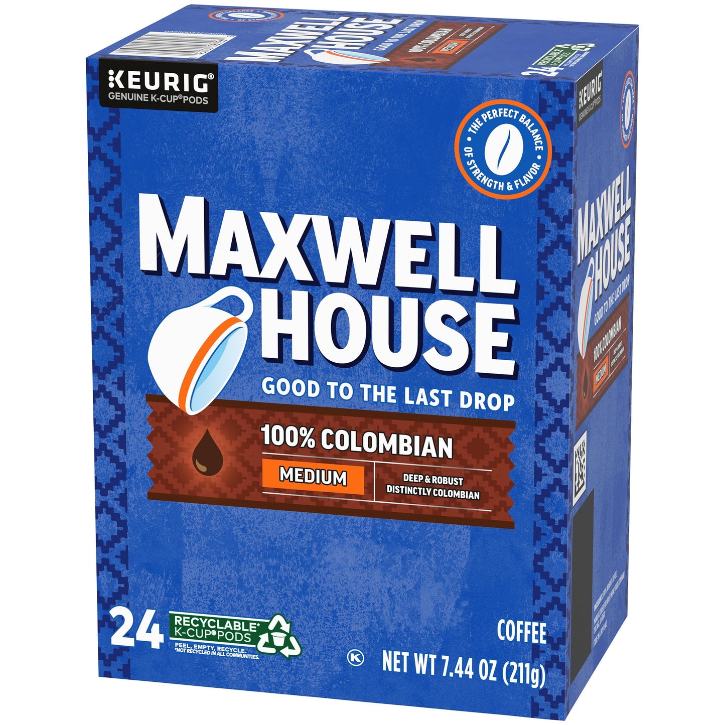 Maxwell House 100% Colombian Medium Roast K-Cup® Coffee Pods, 24 ct Box