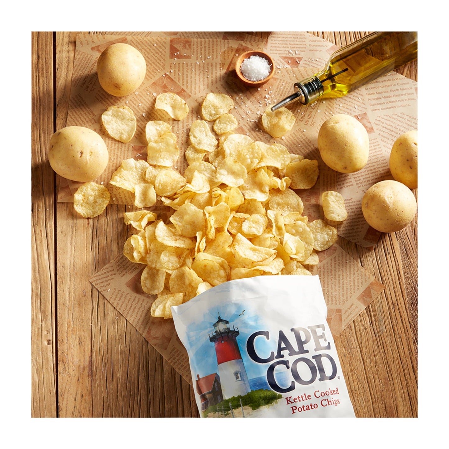 Cape Cod Potato Chips, Original Kettle Cooked Chips, 8 oz