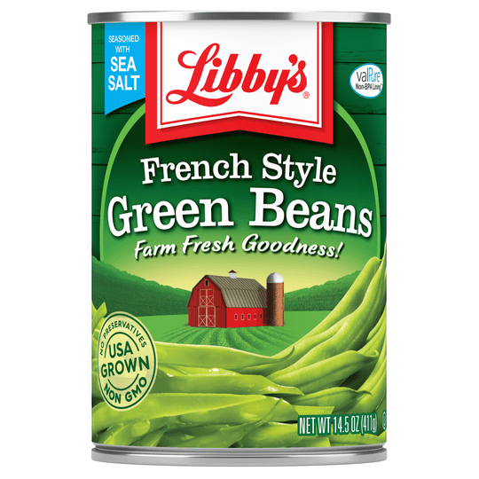 (4 Cans) Libby's French Style Green Beans, Canned Vegetables, 14.5 oz