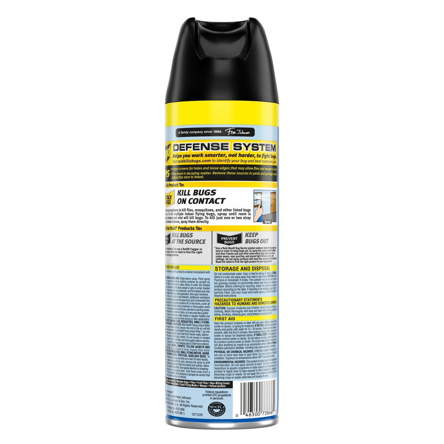 Raid Flying Insect Killer 7, Insecticide Aerosol Spray, Outdoor Fresh, 20 oz