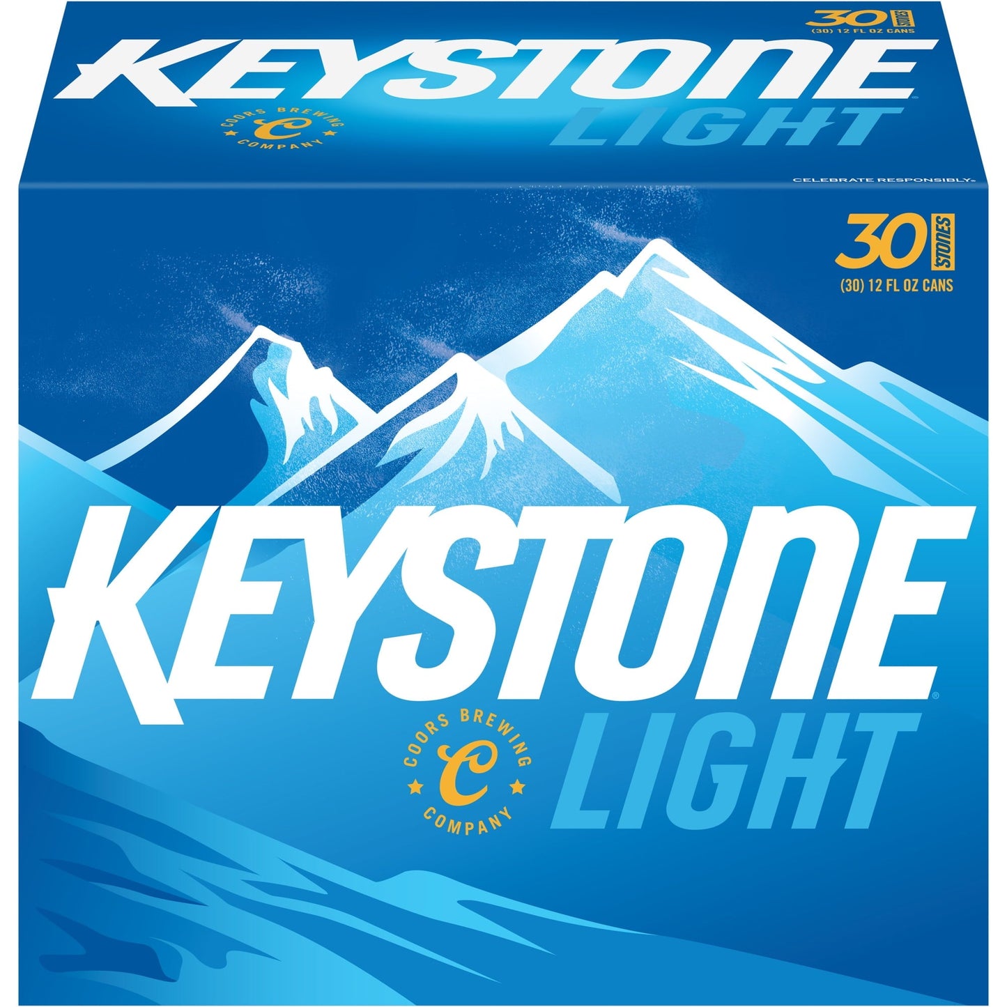 Keystone Light Lager Beer, 30 Pack, 12 fl oz Cans, 4.1% ABV