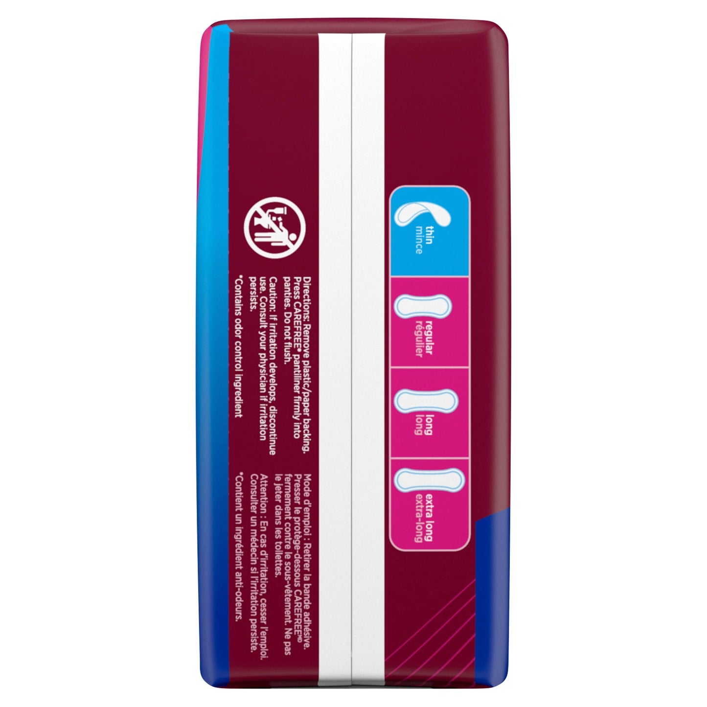 Carefree ACTi-Fresh Thin Pantiliners To Go, Unscented, 60 Ct