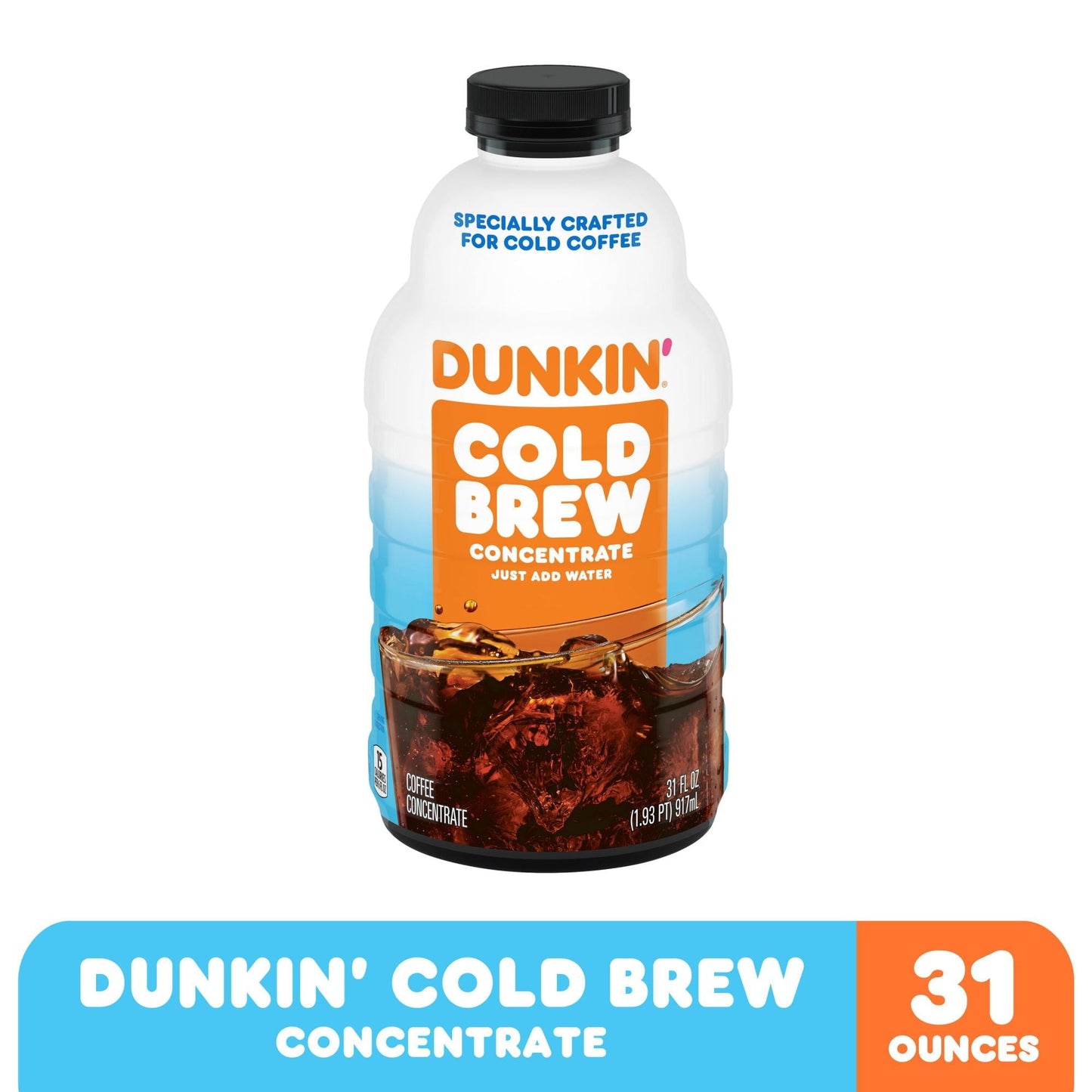 Dunkin Cold Brew Coffee Concentrate, 31 Oz.