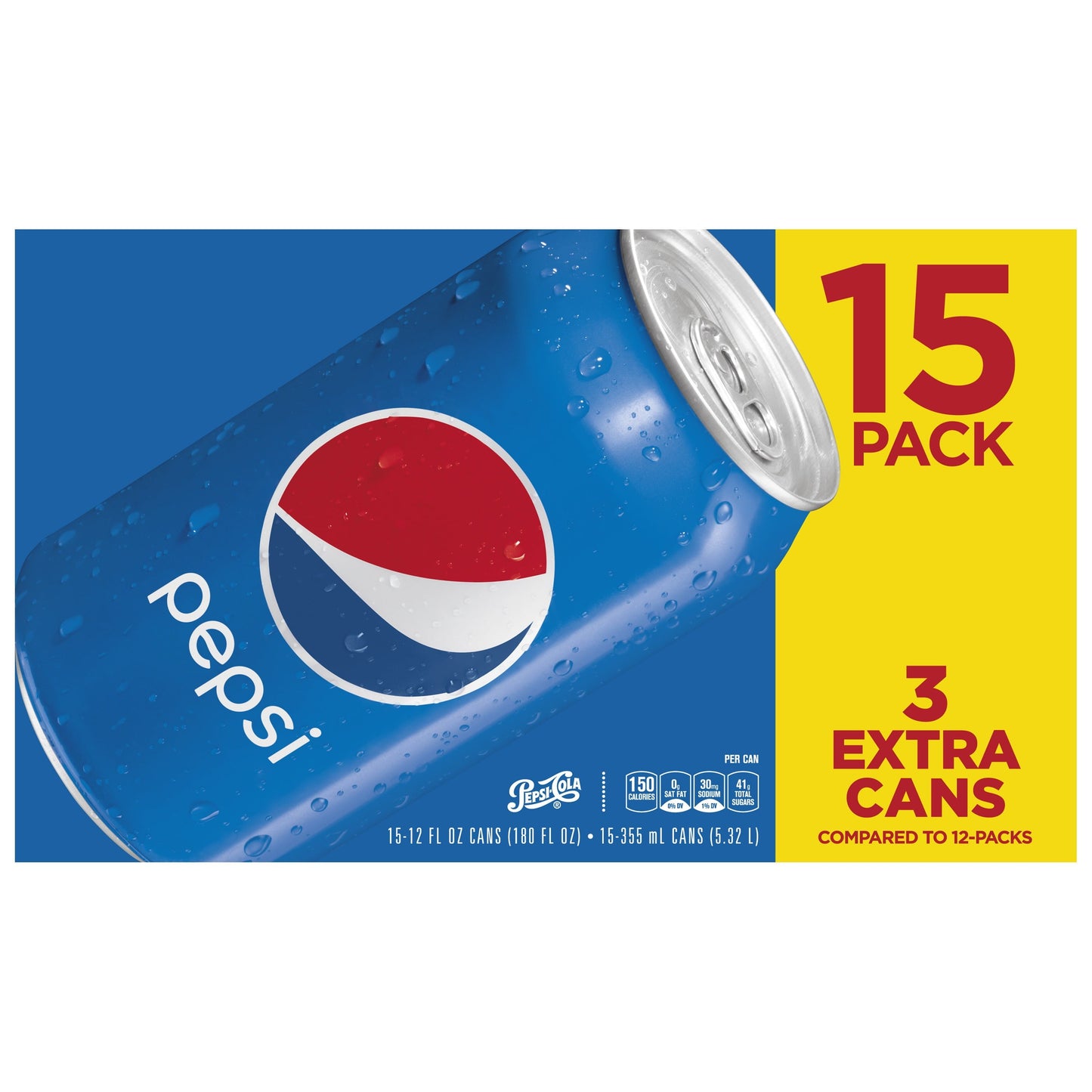 Pepsi Cola, 12Fl Oz, 15 Count Cans