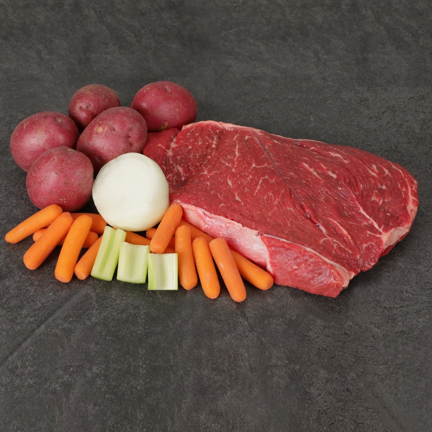 Tyson Ready for Slow Cooker Beef Chuck Roast with Vegetables Meal Kit Boneless Tray