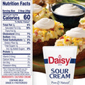 Daisy Pure and Natural Squeeze Sour Cream, 14 oz Pouch (Refrigerated)