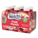 Welch's Fruit Punch Juice Drink, 10 fl oz On-the-Go Bottle (Pack of 6)