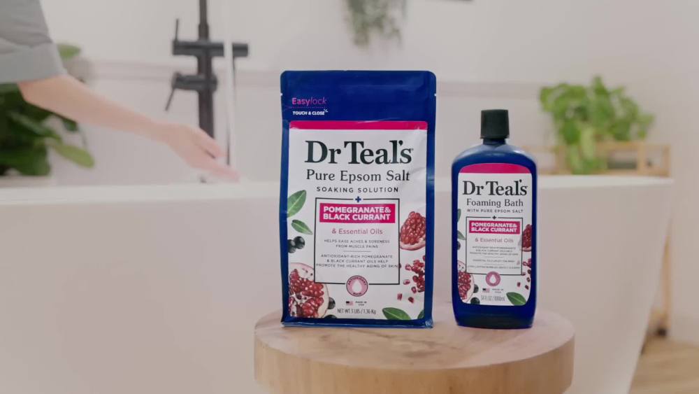 Dr Teal's Body Wash with Pure Epsom Salt, Pomegranate Oil & Black Currant, 24 fl oz
