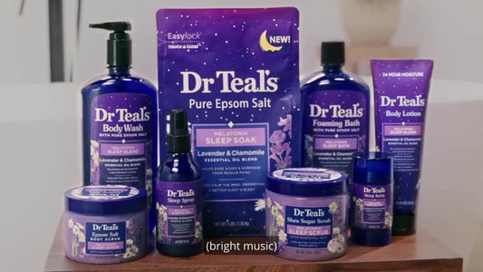 Dr Teal's Sleep Body Wash with Melatonin, Lavender & Chamomile & Essential Oil Blend, 24 fl oz
