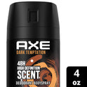 AXE Men's Deodorant Body Spray Dark Temptation, 4 oz