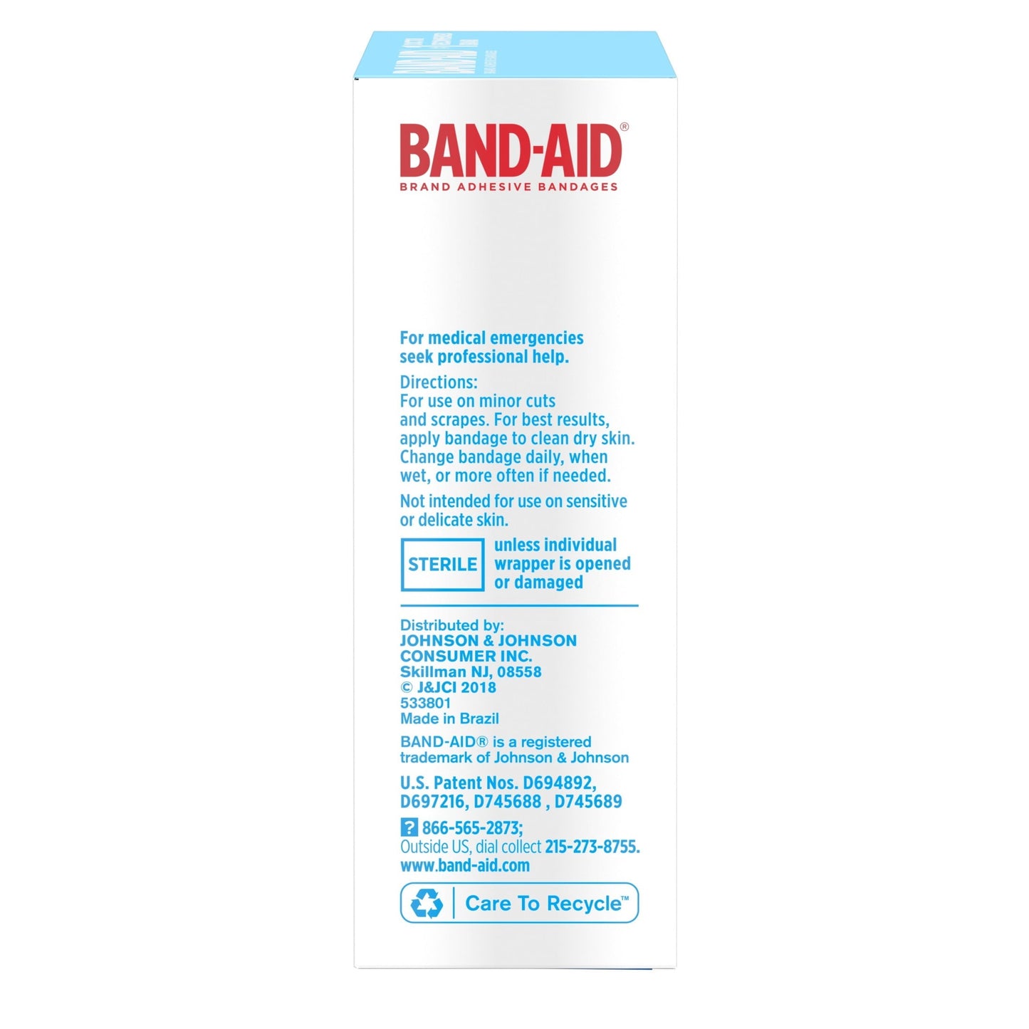 Band-Aid Brand Water Block Tough Sterile Bandages, One Size, 20Ct