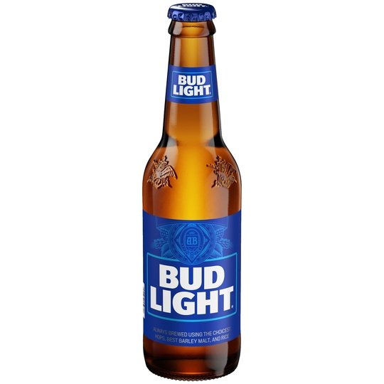 Bud Light Beer, 6 Pack Lager Beer, 12 fl oz Glass Bottles, 4.2% ABV, Domestic Beer