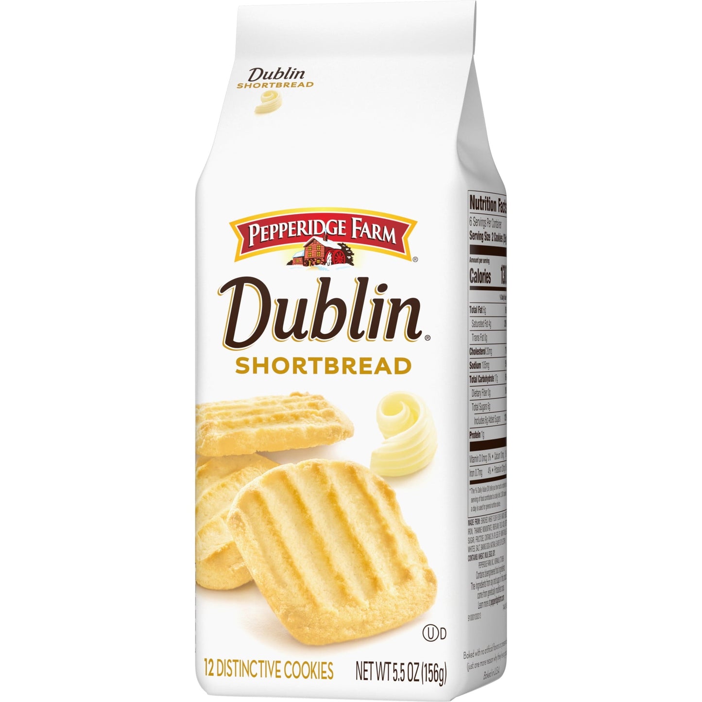 Pepperidge Farm Dublin Shortbread Cookies, 5.5 oz Bag