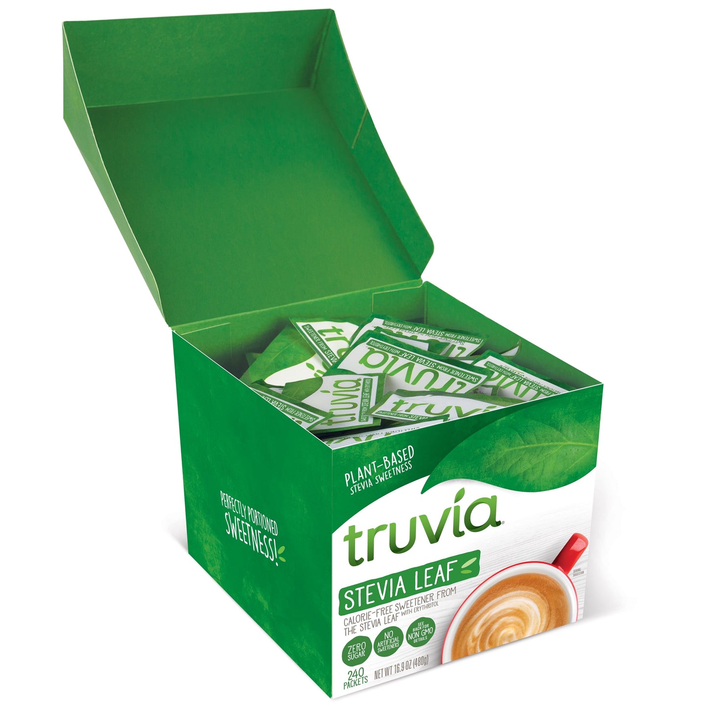 Truvia Original Calorie-Free Sweetener from the Stevia Leaf Packets, 240 Count (16.9 oz Carton)
