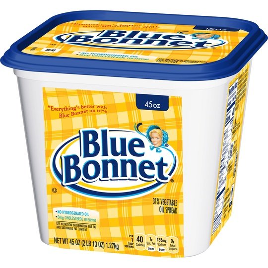 Blue Bonnet Vegetable Oil Spread, 45 oz Tub