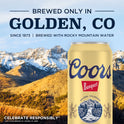 Coors Banquet Lager Beer, 6 Pack, 16 fl oz Cans, 5% ABV