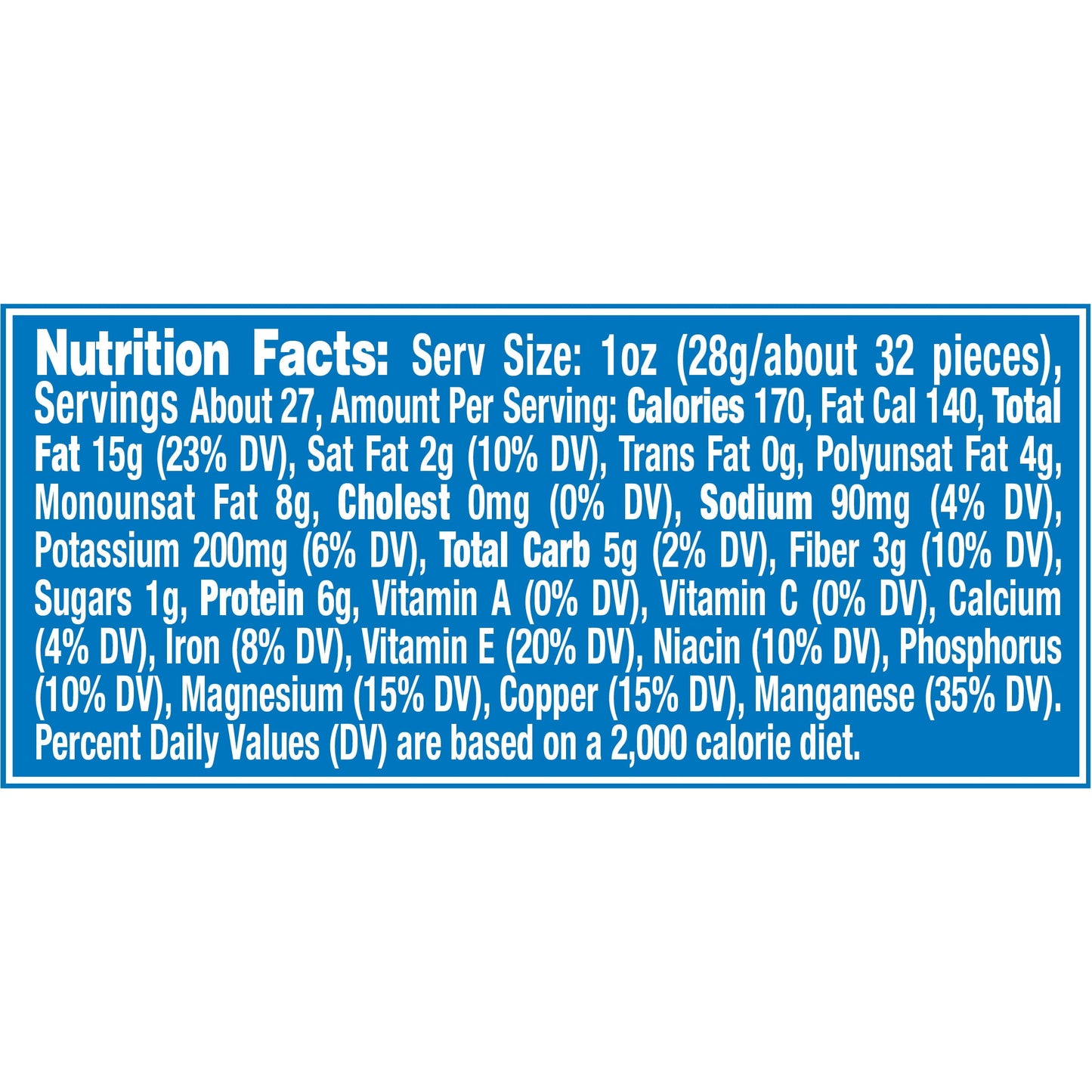 Planters Mixed Nuts Less Than 50% Peanuts with Peanuts, Almonds, Cashews, Pecans & Hazelnuts, 1.69 lb Container