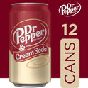 Dr Pepper & Cream Soda, 12 fl oz cans, 12 pack