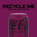 Coca-Cola Zero Sugar Cherry Soda Pop, 12 fl oz, 12 Pack Cans