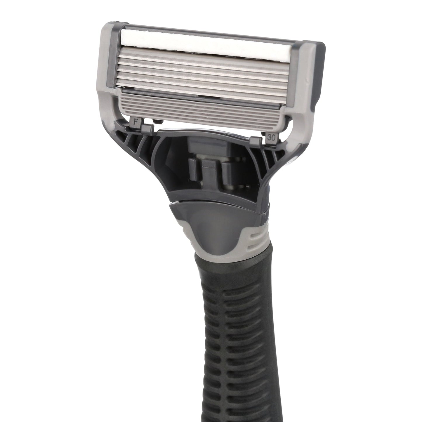 Harry's Men's 5-Blade Manual Razor Handle and 2 Razor Blade Refills, Charcoal Gray