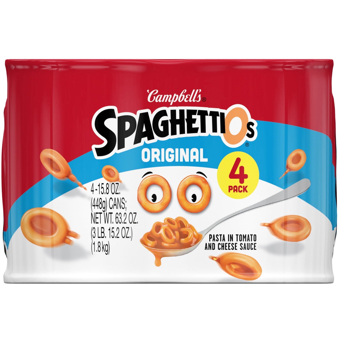 SpaghettiOs Original Canned Pasta, 15.8 oz Can (Pack of 4)