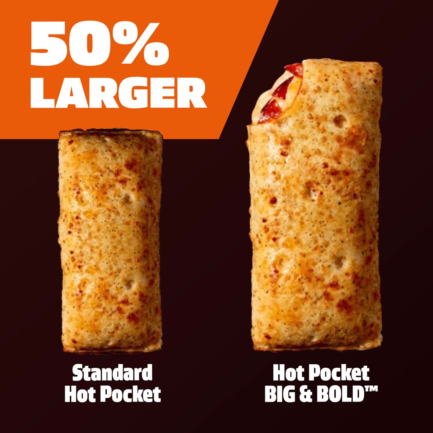 Hot Pockets Frozen Snacks, Big and Bold Buffalo-Style Chicken, 2 Giant Sandwiches