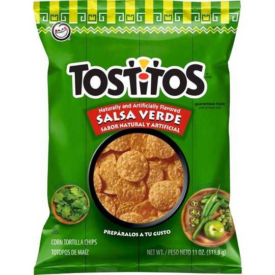 Tostitos Tortilla Chips Salsa Verde 11 Ounce