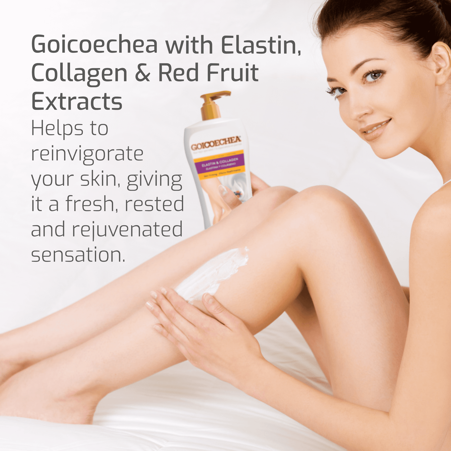 Goicoechea Elastin & Collagen Body Lotion Replenishes Dry Skin Moisture Skin Firming, 13.5 fl oz