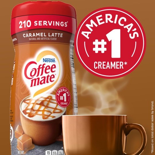 Nestle Coffee mate Caramel Latte Coffee Creamer, 15 oz