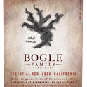 Bogle Essential Red Wine, California, 14.5% ABV, 750ml Glass Bottle, 5-150ml Servings
