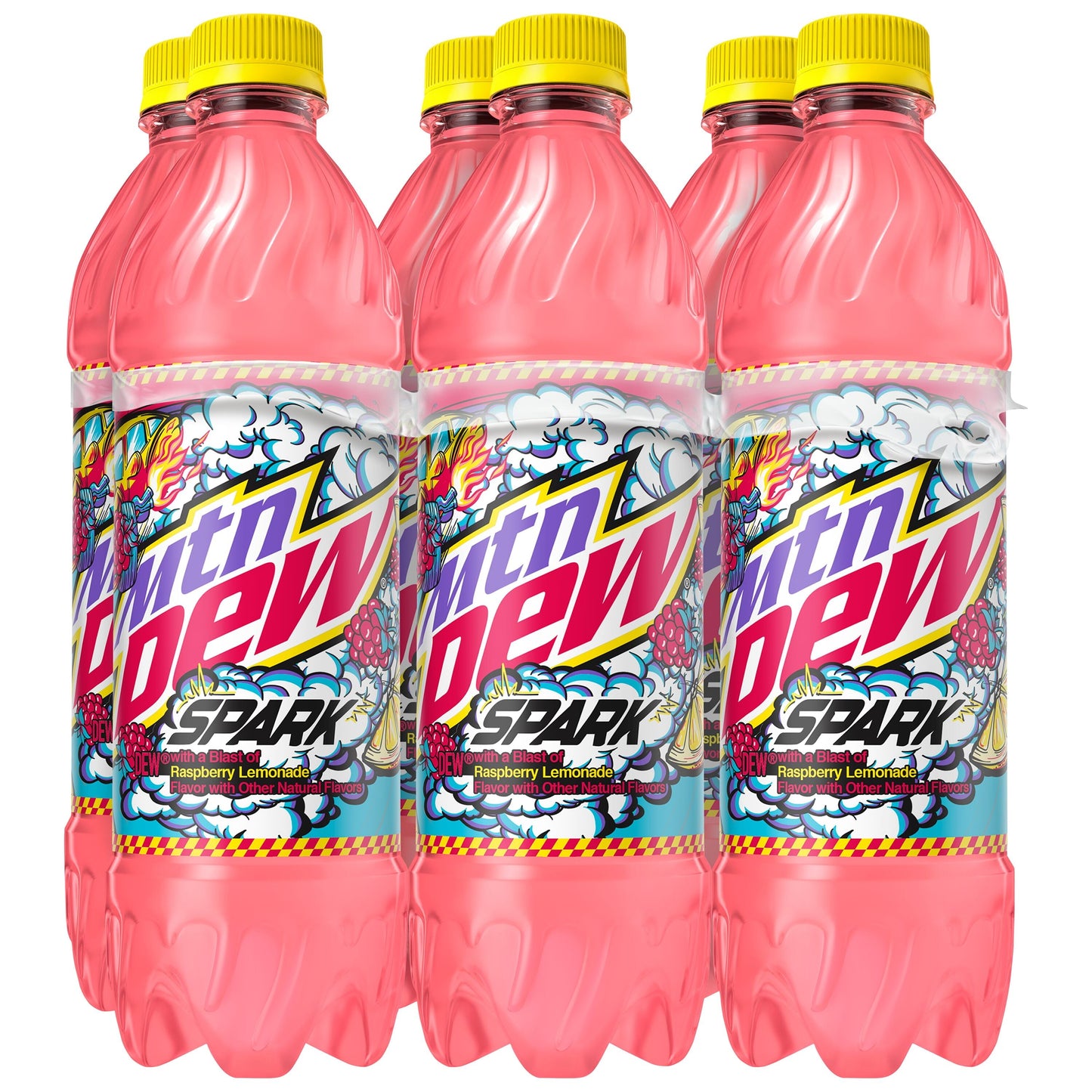 Mtn Dew Spark Soda Raspberry Lemonade 16.9 Fluid Ounce, 6 Count