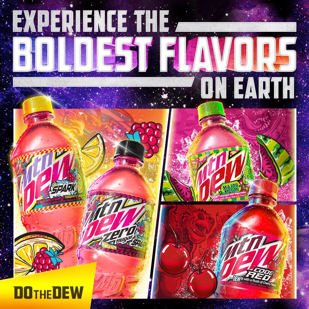 Mtn Dew Spark Soda Raspberry Lemonade 16.9 Fluid Ounce, 6 Count