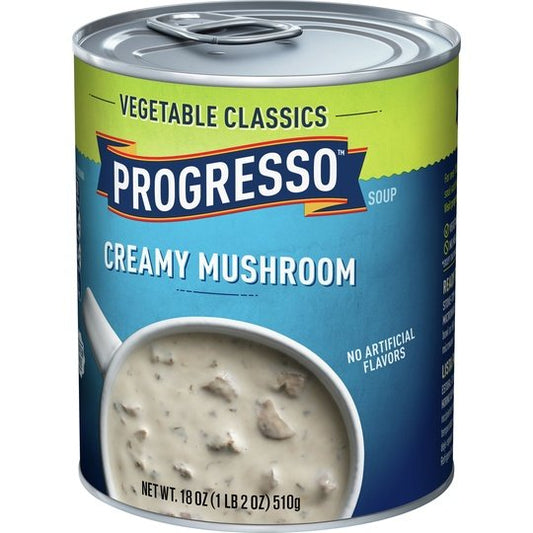 Progresso Vegetable Classics, Creamy Mushroom Canned Soup, Gluten Free, 18 oz.