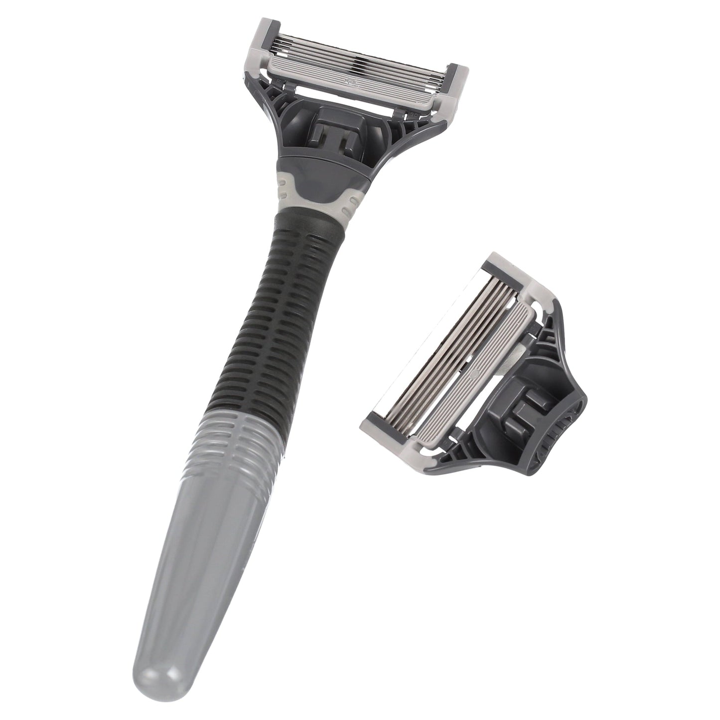 Harry's Men's 5-Blade Manual Razor Handle and 2 Razor Blade Refills, Charcoal Gray