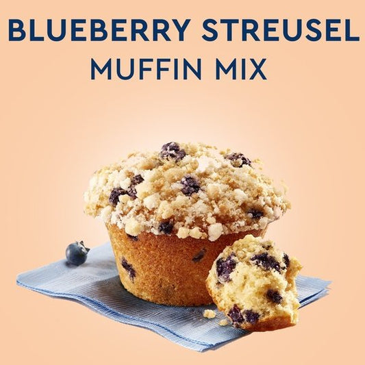 Duncan Hines Simple Mornings Blueberry Streusel Muffin Mix, 20.5 oz Box