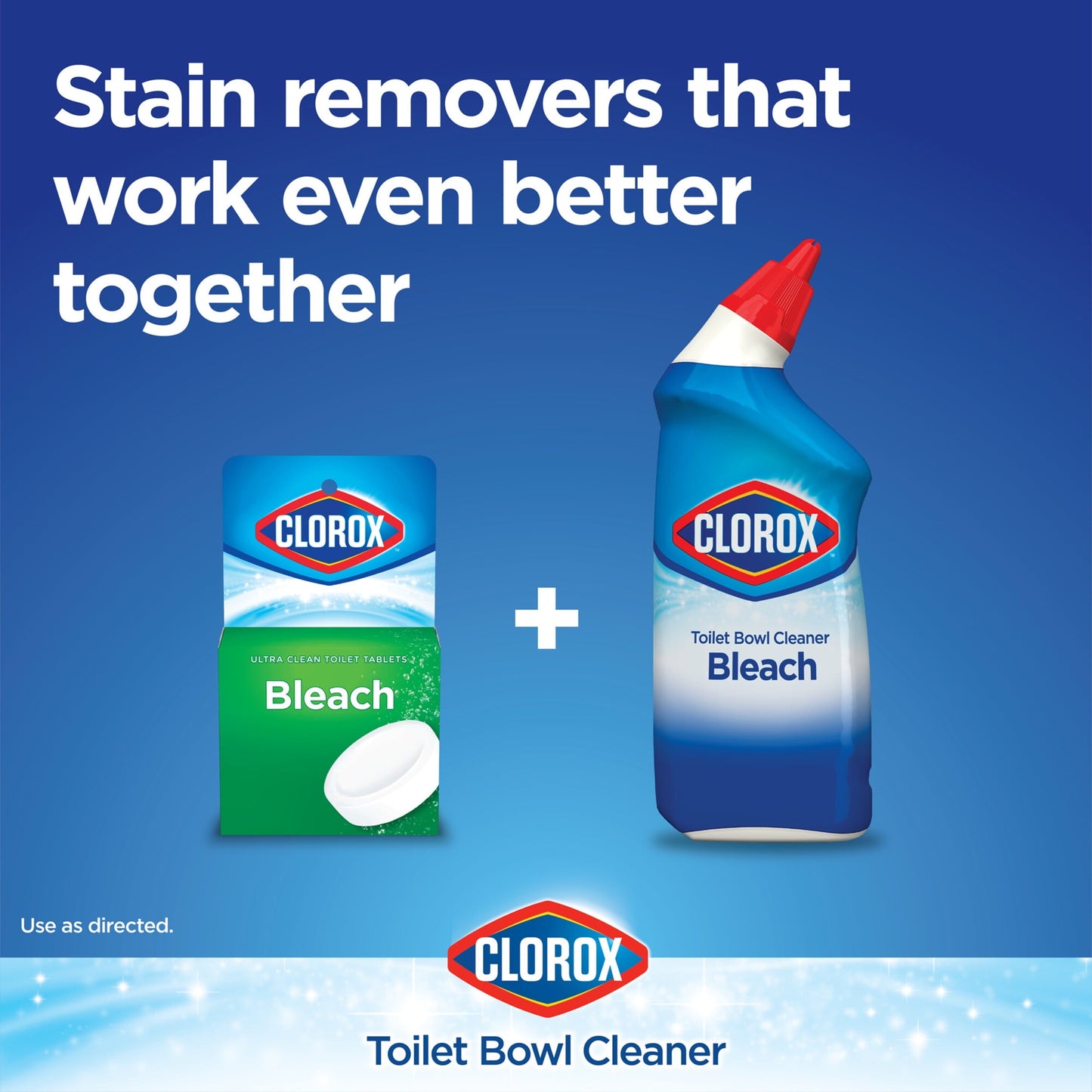 Clorox Toilet Bowl Cleaner w/Bleach, Rain Clean, 24 fl oz