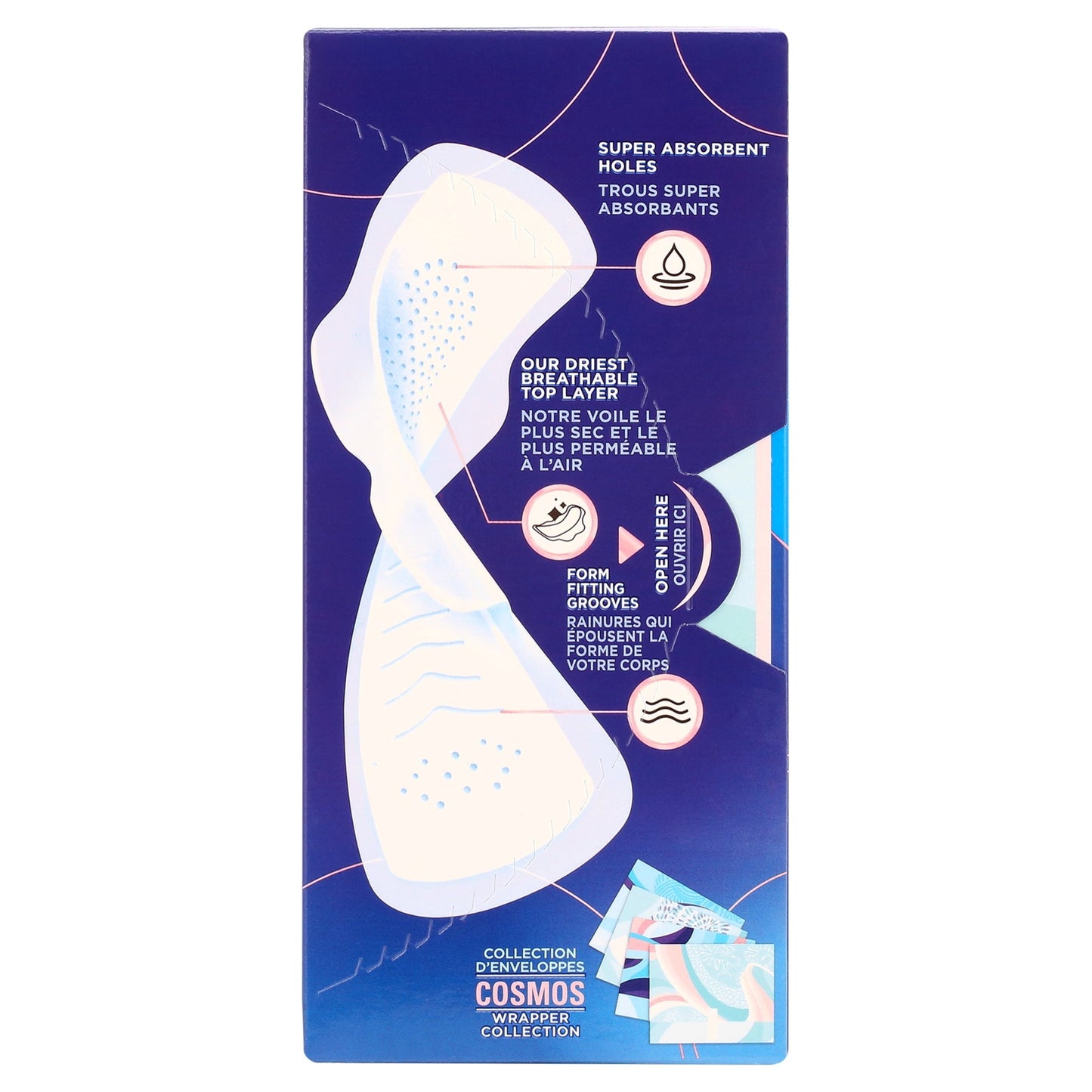 Always Infinity Feminine Pads with wings, Size 5, Extra Heavy Overnight Absorbency, Unscented, 22 Count